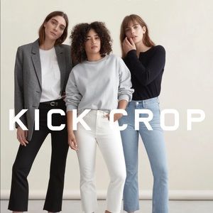 FREE SHIP WEEKEND Everlane faded black kick crop